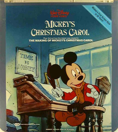 Mickey's Christmas Carol* {76476107536} U - Side 1 - CED Title - Blu-ray DVD Movie Precursor