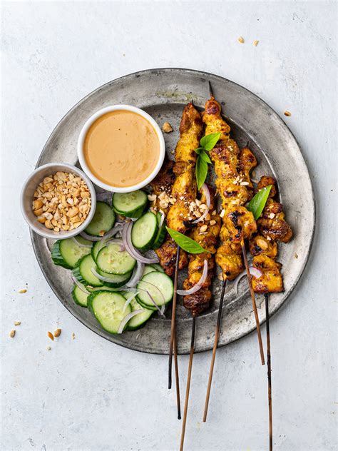 Chicken Satay with Peanut Sauce - Sandra Valvassori