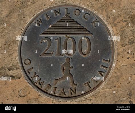 Wenlock Olympian Trail Marker Stock Photo - Alamy