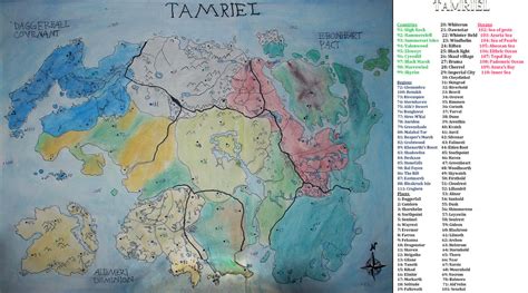 Tamriel Map by davidk120 on DeviantArt