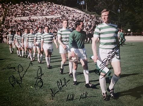 Signed Glasgow Celtic 1967 European Cup Photo - Its Signed Memorabilia