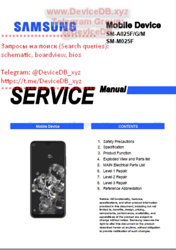 Samsung Galaxy A02s SM-A025F SM-A025G SM-A025M Galaxy M02s SM-M025F service manual - Samsung ...