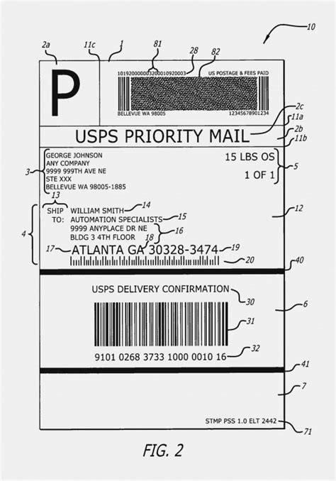 Address Label Template for Mac Awesome Printable Usps Shipping Label Template | Address label ...