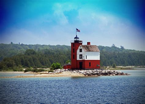 Mackinac Island Lighthouse Photograph by Eric Jurinic