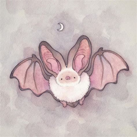 Cute bat painting | Cute drawings, Furry drawing, Cute halloween drawings