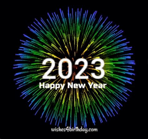 Wonderful Fireworks GIFs Start To The New Year 2023 - Happy Birthday ...