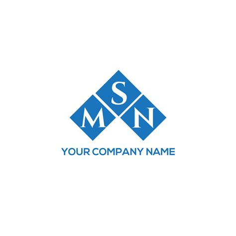 MSN letter logo design on white background. MSN creative initials ...