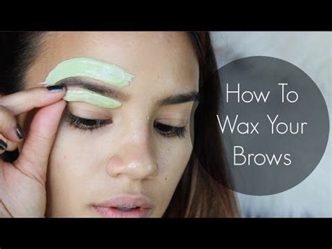 How To Wax Your Eyebrows! - YouTube | Wax eyebrows at home, Waxed eyebrows, Waxing tips