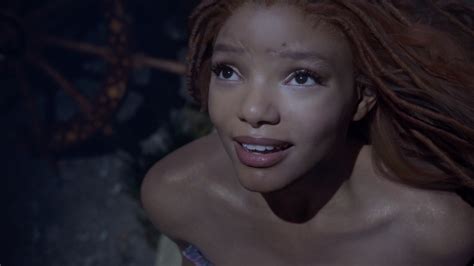 Little Mermaid 2023: Watch Halle Bailey transform into Ariel in new ...