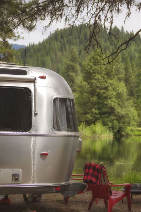 Airstream Camping by the Lake