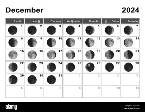 Moon Schedule December 2024 - Barbe Carlita