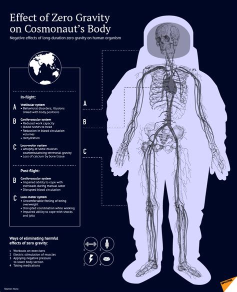 Infographic: Effects of Zero Gravity on Human Body | TopForeignStocks.com