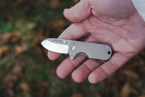 The WESN is a titanium body micro blade measuring in at a total length ...