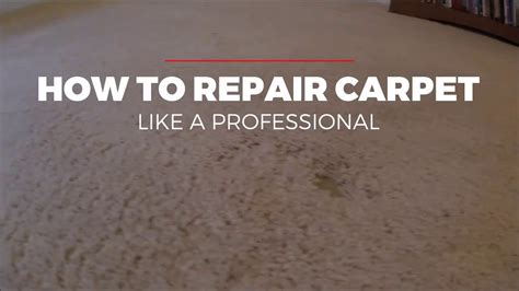 How To Fix Damaged Carpet | Homeminimalisite.com