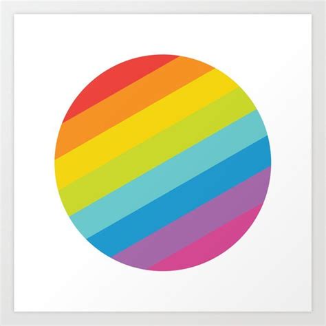 Pride: Rainbow Geometric Circle Art Print by LaHa Design - X-Small | Circle art, Geometric ...