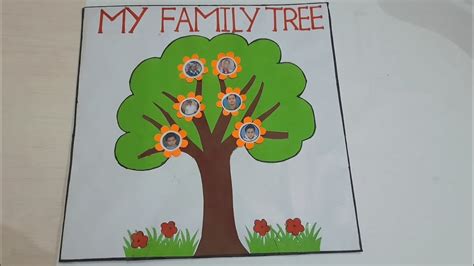 Family tree for kids project/How to make your own simple family tree/How to draw family tree/DIY ...