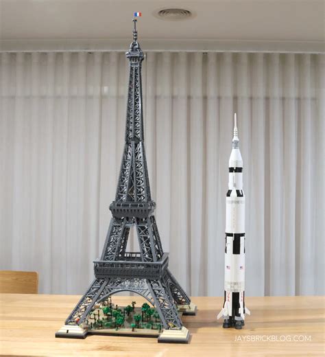 How tall is the LEGO Eiffel Tower: A photo series - Jay's Brick Blog