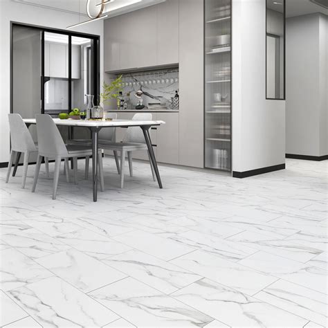 Arctic White Marble Lifestyle Plus 5mm Rigid Core Vinyl | Leader Floors