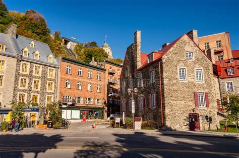 Petit Champlain Historic District in Quebec City Editorial Stock Image ...