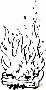 Dibujo De Leños Ardiendo Para Colorear  Dibujos Imprimir sketch template