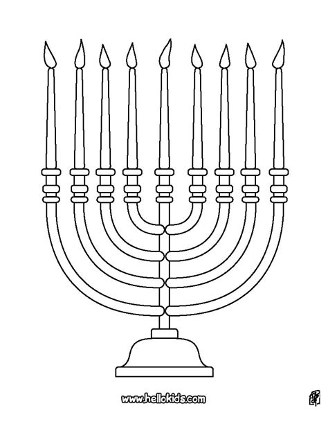 Menorah coloring pages - Hellokids.com