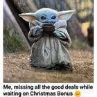 Baby Yoda waiting for Christmas Bonus : r/BabyYodaMemes