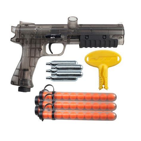 JT Paintball ER2 Pump Pistol Paintball Marker Gun + Paintballs + Co2 Kit Clear | eBay