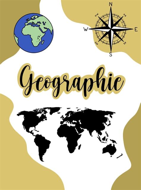 Deckblatt Geographie Gelb | Deckblatt schule, Deckblatt gestalten, Mathe deckblatt