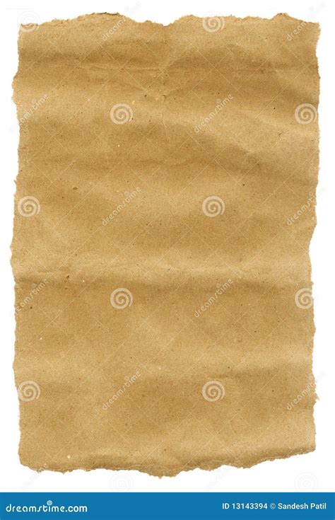 Brown Paper Torn edges stock photo. Image of khaki, yellow - 13143394