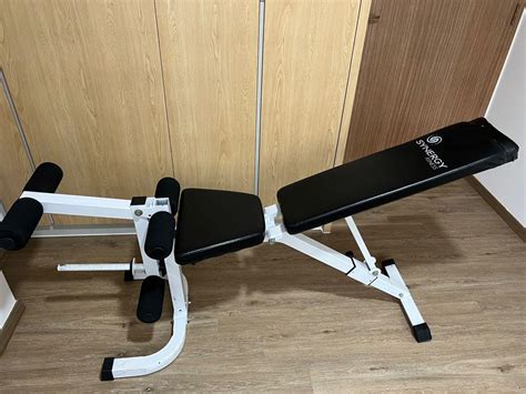 (Flash sale!!) Adjustable bench with leg extension, Sports Equipment, Exercise & Fitness ...