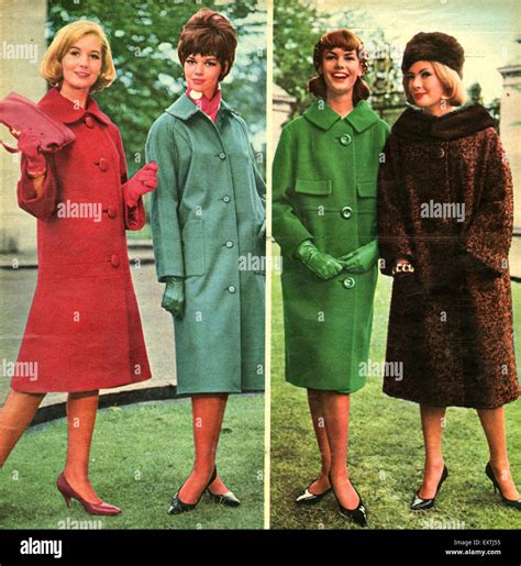 1960s UK Womens Fashion Magazine Plate Stock Photo - Alamy