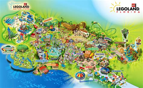 Map Legoland Florida 2018 | Legoland florida, Legoland florida map, Florida theme parks