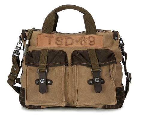 Vintage canvas messenger bag, mens canvas satchel bag - YEPBAG