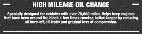 High Mileage Oil Change | Jiffy Lube Knoxville