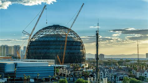 Las Vegas Showcases Epic MSG Sphere: Earth's Largest Sphere!