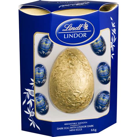 Lindt Lindor Dark Chocolate Easter Eggs 66g | Woolworths