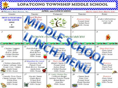 Lunch Menu | Lopatcong School District