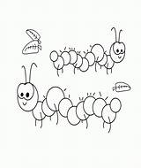 Animal Coloring Pages  Four Cute Caterpillar Kids sketch template