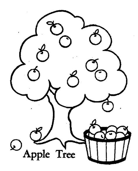 Free Apple Tree Coloring Pages - Coloring Style Pages - Coloring Home