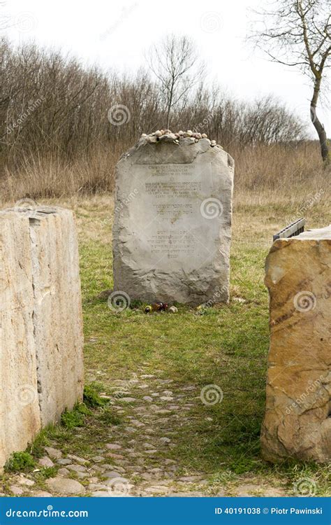 JEDWABNE - APRIL 6: Monument of the Jewish Massacre in Jedwabne, Poland ...