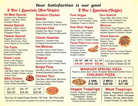 Menu for Classic Pizza - Abbotsford, BC | Sirved