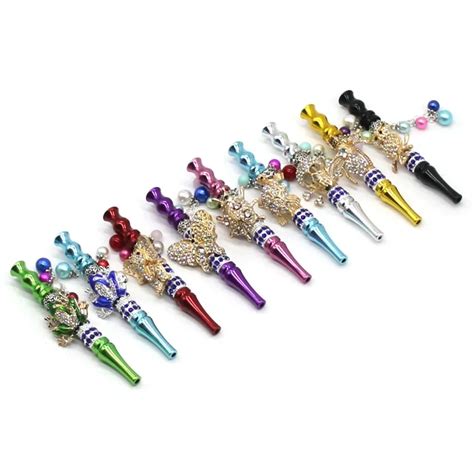 Handmade Bling Metal Mouth Tips Hookah Mouthpiece Tips Pendant Shisha ...