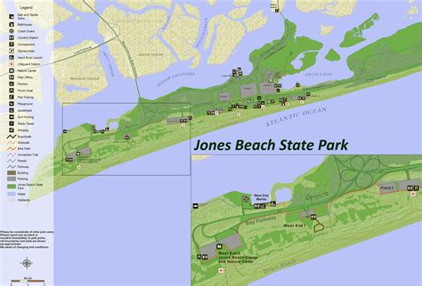 Jones Beach State Park Map - Ontheworldmap.com