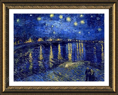 Starry Night Over The Rhone by Vincent Van Gogh | Framed canvas | Wall art | eBay