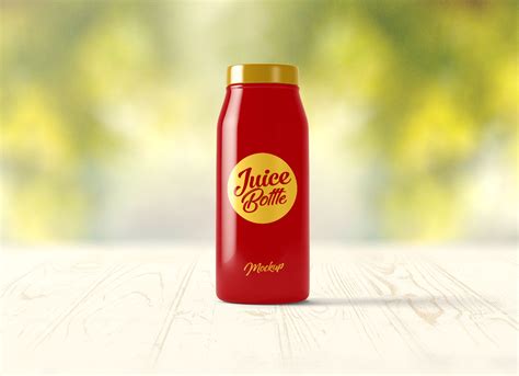 Free Fully Customizable Juice Bottle Mockup PSD - Good Mockups