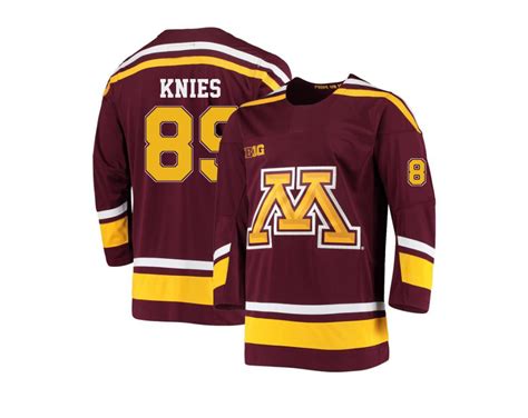 Men's Matthew Knies Maroon Minnesota Golden Gophers Hockey Jersey - #89