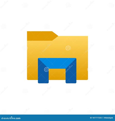 Modern file folder stock vector. Illustration of graphic - 187777335