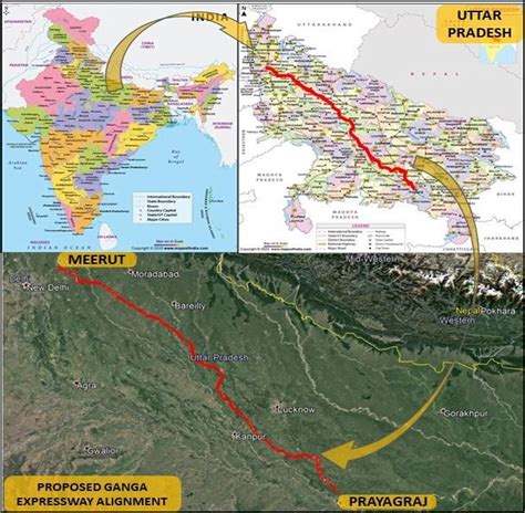 Ganga Expressway: Project Alignment & Route Map » Ganga Expressway