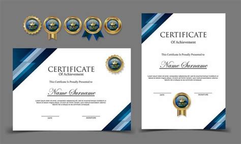 Certificate Template Vector Art, Icons, and Graphics for Free Download