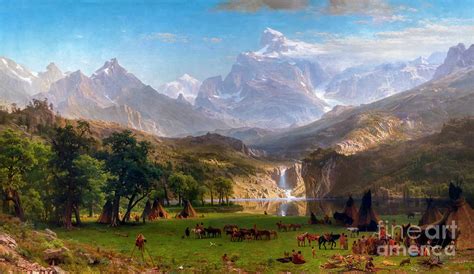 The Rocky Mountains, Lander's Peak, 1863 Photograph by Albert Bierstadt